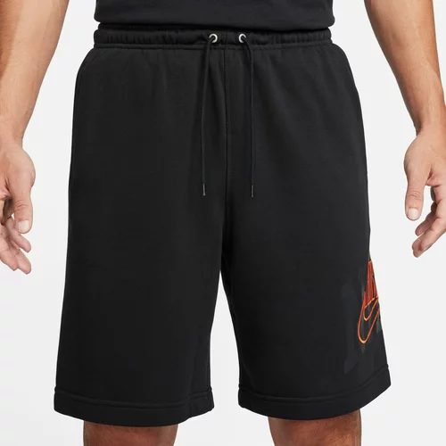 Nike Hlače 'CLUB' temno siva / neonsko oranžna / črna