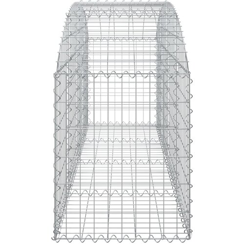  Gabionska ko&amp;scaron;ara s lukom 200x50x60/80 cm pocinčano željezo Slike