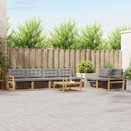  Set vanjskih sofa 7 kom. Bijela i svjetlosiva Cijene