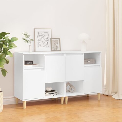 vidaXL Komoda 2 kosa bela 60x35x70 cm inženirski les Cene