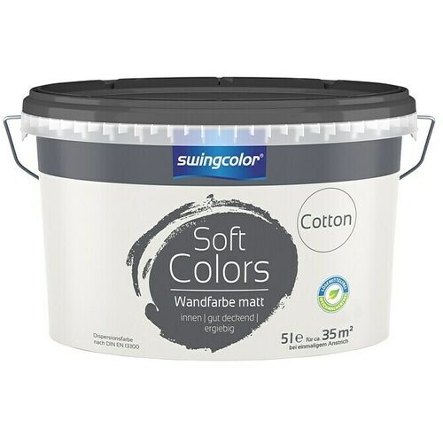 SWINGCOLOR Soft Colors Boja za zid (Cotton, 5 l, Mat) Cijene