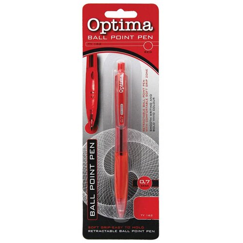 Optima Kemični svinčnik TY 162, rdeč Cene