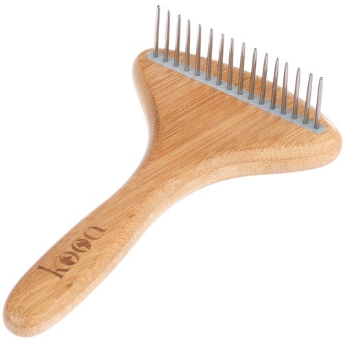 kooa glavnik iz bambusa z vrtljivimi zobci - D 17,5 x Š 10 cm Cene