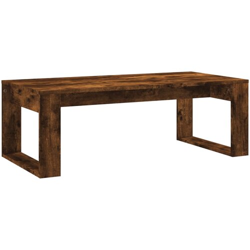 Maison Chic Klubska mizica - kavna mizica - Nizka mizica dimljeni hrast 102x50x35 cm inženirski les, (21755076) Slike