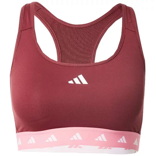Adidas Športni nederček 'Powerreact' svetlo roza / burgund / bela