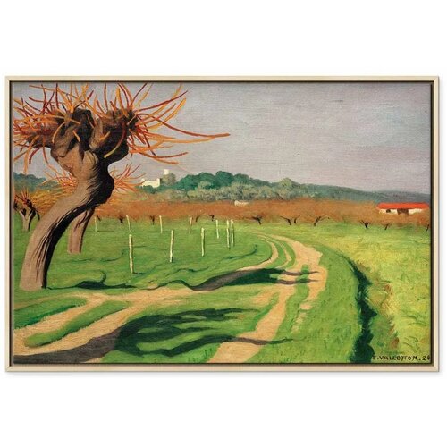  Slika - F&amp;eacute;lix Vallotton &amp;ndash; Vall&amp;eacute;e de la Cagne 120x80 U prirodnom drvenom okviru Slike