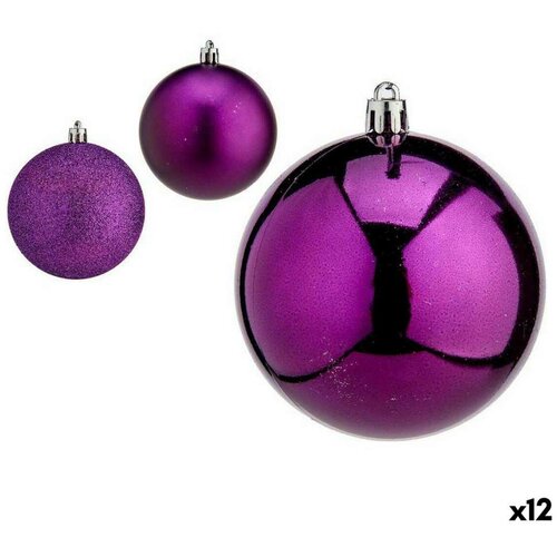  Set božićnih kuglica Vijoličasta Plastika 8 x 9 x 8 cm (12 kom.) Cijene