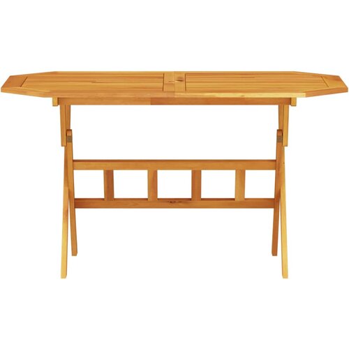  Vrtni set za objed 5 kom. Smeđa Čvrsto drvo akacije 135 x 85 x 75 cm Slike