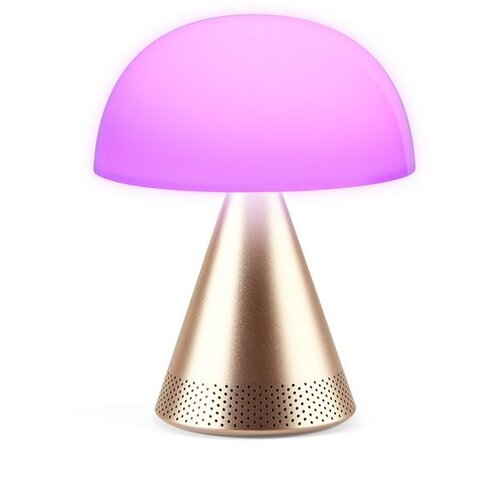 Lexon MINA L AUDIO prijenosna lampa s Bluetooth zvučnikom - Zlatna Slike
