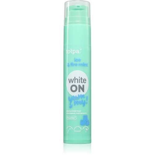 Tołpa On White Yummy belilni trakovi za zobe okus Ice &amp;amp; Fire Mint 60 g Slike
