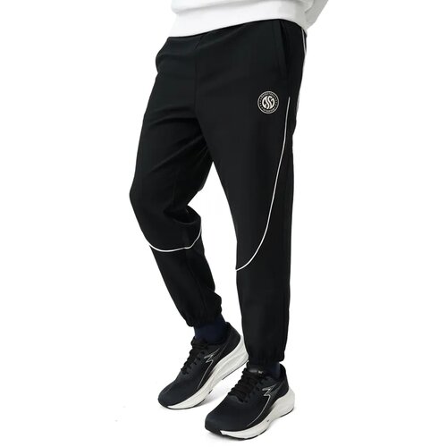 361 DEGREES Muški donji deo trenerke Velvet Pants, Crni Cene