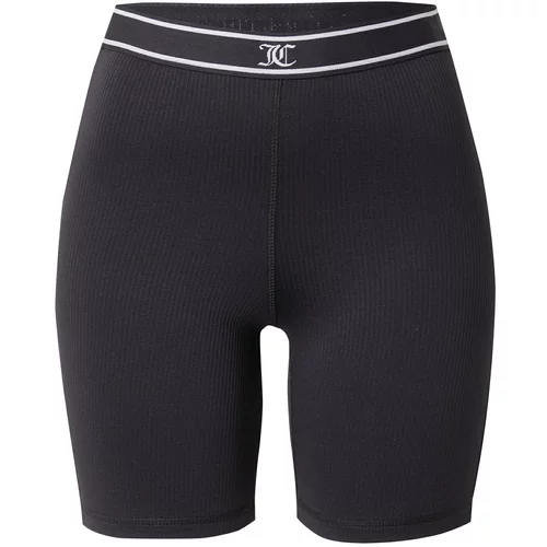 Juicy Couture Sport Športne hlače črna / bela