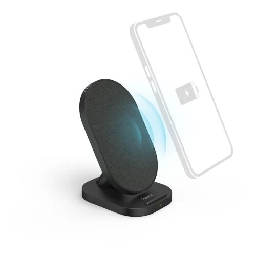 Hama Wireless punjač QI-FC10S-Fabric crni 10W Slike