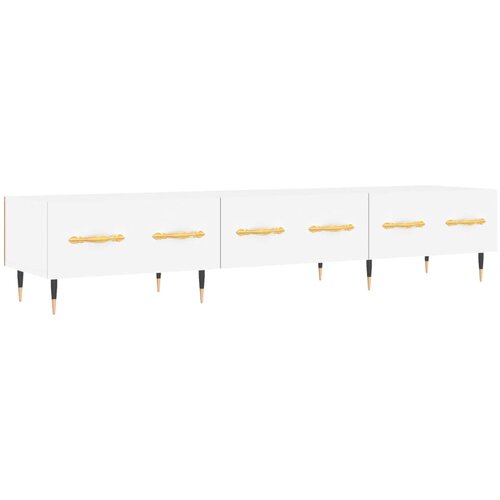 Maison Chic TV omarica - TV stojalo - Televizijska omarica bela 150x36x30 cm inženirski les, (21699263) Cene