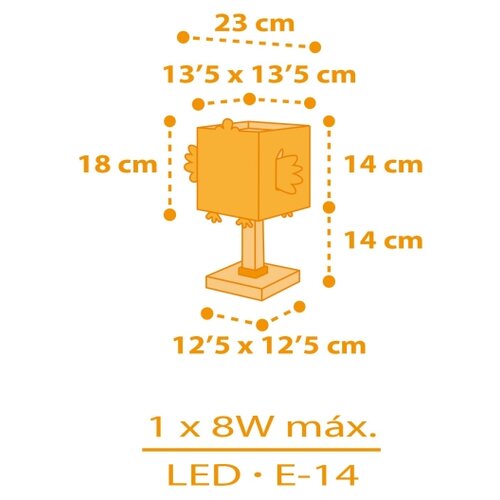Dalber 64641 - Dečija lampica LITTLE CHICKEN 1xE14/8W/230V Slike