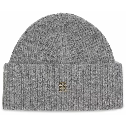 Tommy Hilfiger Kapa Th Evening Beanie AW0AW15319 Siva