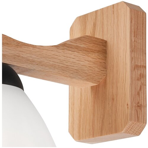 LAMKUR Zidna lampa ADRIANO 1xE27/60W/230V hrast Slike