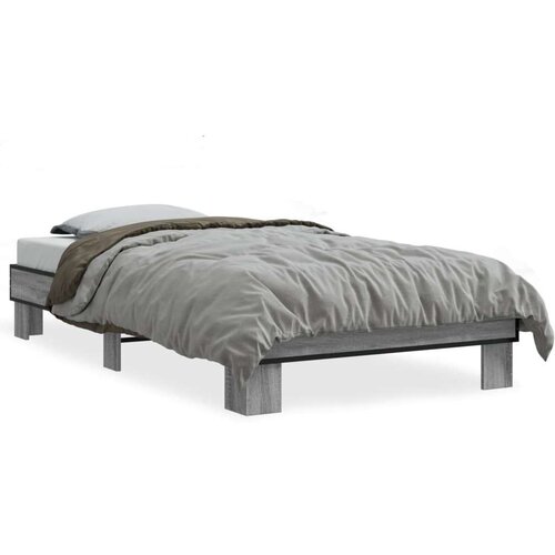 VidaXL Okvir za krevet boja hrasta 75 x 190 cm od konstruiranog drva Slike