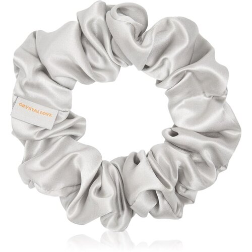 Crystallove Silk Scrunchie svilena gumica za kosu Silver 1 kom Cijene
