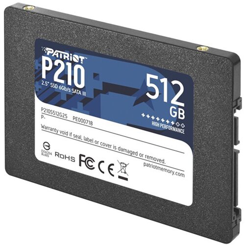 SSD 2,5" PATRIOT P210 SATA 3 512GB P210S512G25 Cijene