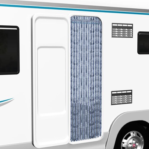 VidaXL Zavesa proti mrčesu srebrna 90x200 cm &amp;scaron;enilja Slike