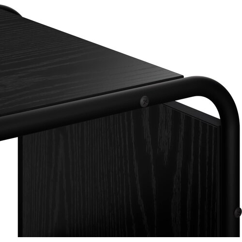  Komoda Crni hrast 98 x 37,5 x 75,5 cm Konstruirano drvo Slike
