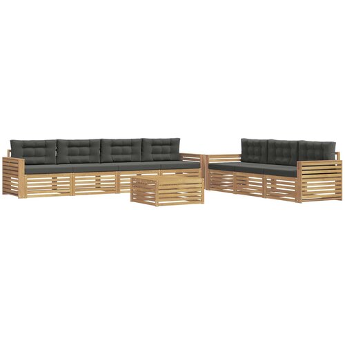  Set vanjskih sofa 8 kom. Bijela i antracit Slike