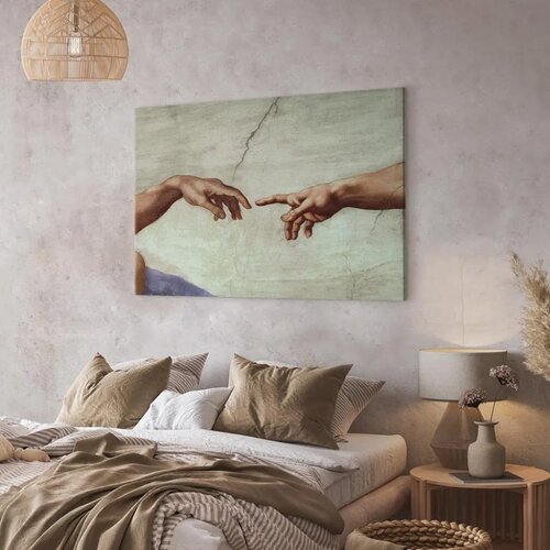  Slika - Michelangelo &amp;ndash; The Creation of Adam (hands) 30x20 Akustična Slike