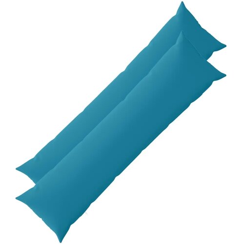  Jastuk s jastukom HEERLEN 2 kom. Svjetloplava Poliester - Svjetloplava 40 x 145 cm 2 Slike