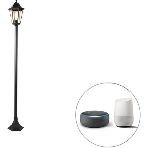 QAZQA Pametna stoječa zunanja svetilka črna 170 cm vključno z WiFi ST64 - New Orleans Cene