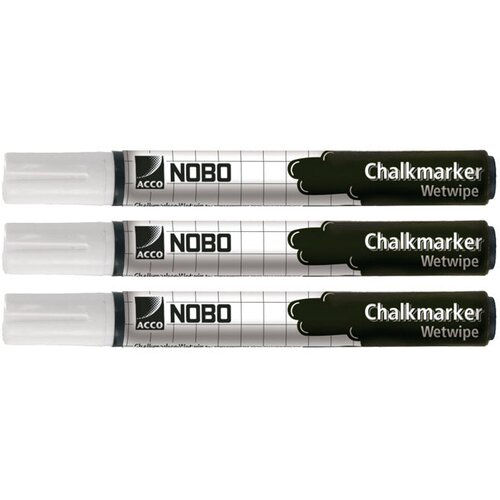  Marker-kreda za staklo 4mm pk3 nobo 34438398 bijeli Cijene