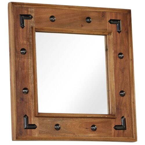 Maison Chic Ogledalo - Zrcalo - Kozmetično ogledalo iz trdnega akacijevega lesa 50x50 cm, (21698104) Cene