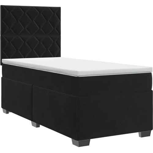  Boxspring krevet s madracem Crna 100 x 200 cm Bar&amp;scaron;un Slike