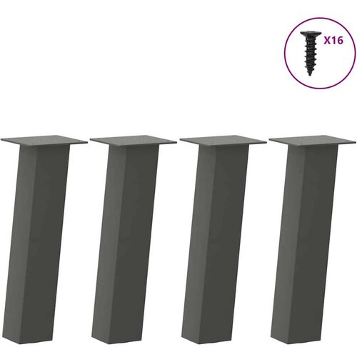  Noge stolića za kavu 4 kom antracit 42 cm čelik Cene