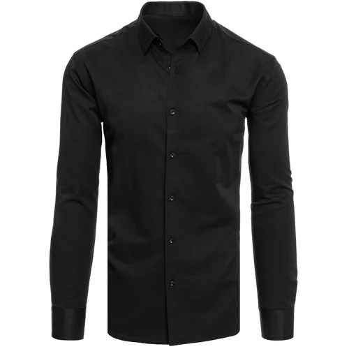 DStreet Men's Solid Black Shirt