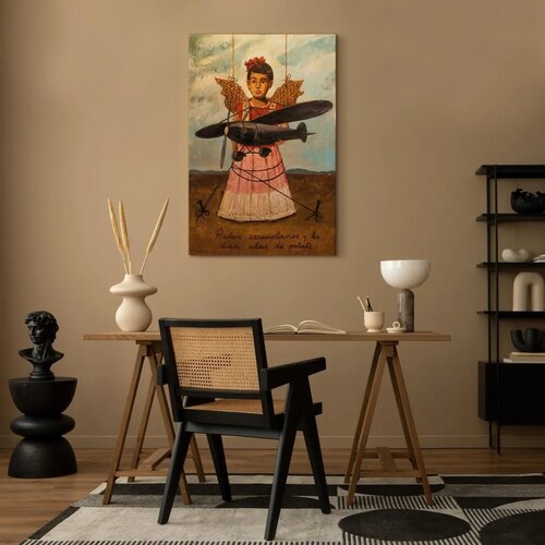  Slika - Frida Kahlo &amp;ndash; They Asked for Planes and Got Straw Wings 40x60 Na talijanskom platnu Slike