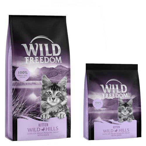  6,5 kg + 800 g gratis! Wild Freedom suha hrana  - Kitten Wild Hills - pačetina Cijene