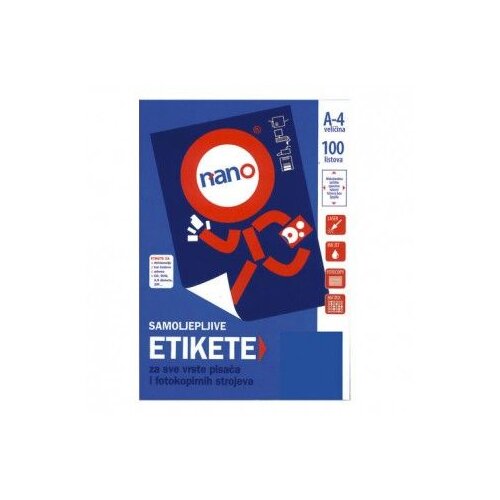 NANO Etikete za laserske i ink-jet pisače , N-206, 67x48 mm, 100/1 Slike