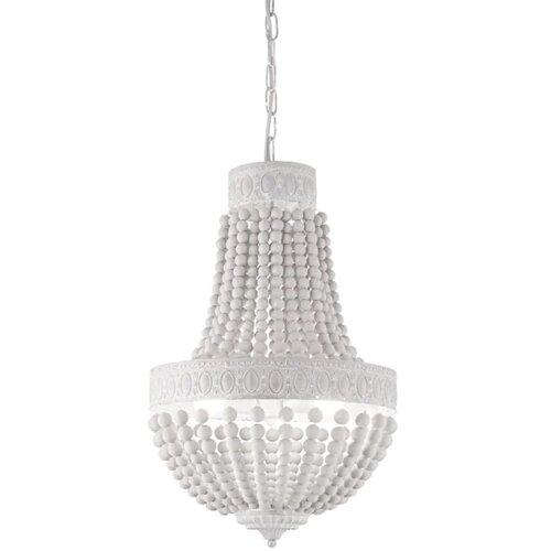 Ideal Lux luster na lancu monet 5xE14/40W/230V prečnik 40 cm konoplja/bela Slike