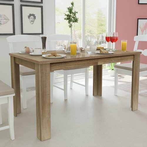 VidaXL Jedilna Miza 140x80x75 cm Hrast, (20817966) Slike