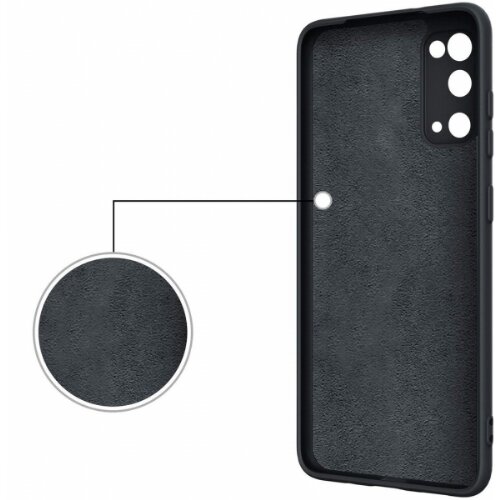 Onasi Silikonski ovitek Liquid Ring za Samsung Galaxy A04s / Samsung Galaxy A13 5G A136 - črn Slike
