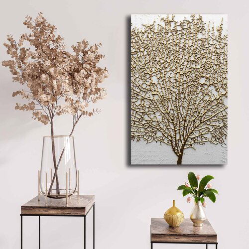 Wallity 4570NISC-021 goldwhite decorative canvas painting Slike