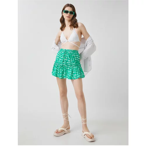 Koton Mini Shorts Skirt Ruffle Detailed