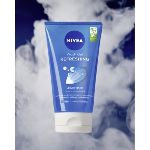Nivea Refreshing osvježavajući gel za či&amp;scaron;ćenje za normalnu i mje&amp;scaron;ovitu kožu lica 150 ml Slike