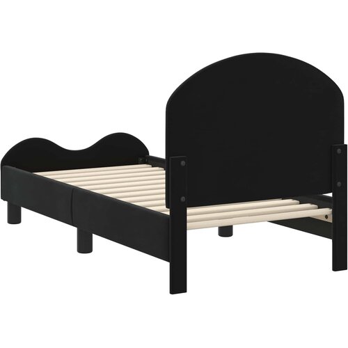  Okvir kreveta za malu djecu s naslonom Crna 70 x 140 cm Bar&amp;scaron;un Slike