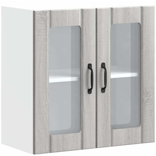 Maison Chic Kuhinjska stenska omarica - Kuhinjska omarica s steklenimi vrati Lucca inž. les iu1041, (22063818) Cene