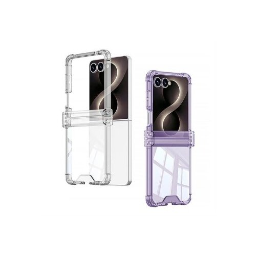 Ms Mobile LINES II Futrola za Samsung F776B Galaxy Z Flip 8 5G roze (GKK case) Slike