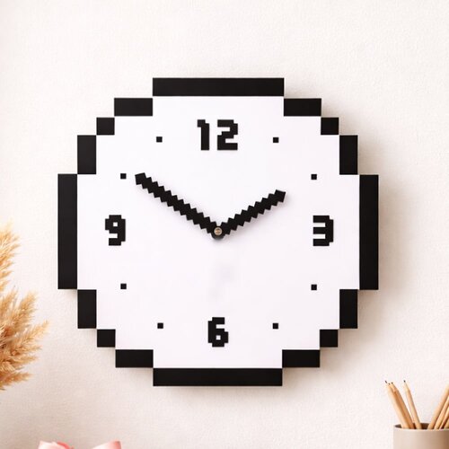  Zidni sat Piksel, 30x30 cm Slike