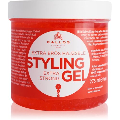 Kallos KJMN Extra Strong Styling Gel ekstra močan gel za lase 275 ml Slike