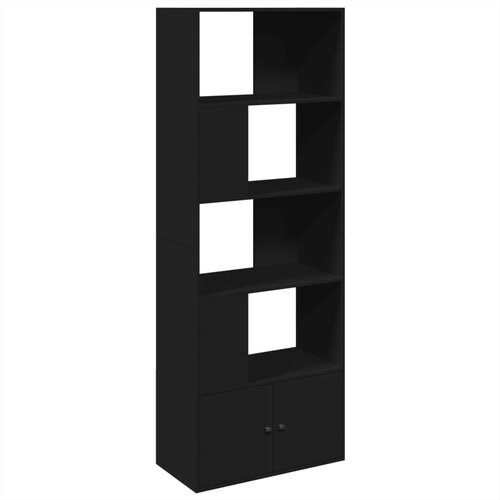 Maison Chic Knjižna omara - Knjižni regal črna 70x36x189 cm inženirski les, (21725003) Slike